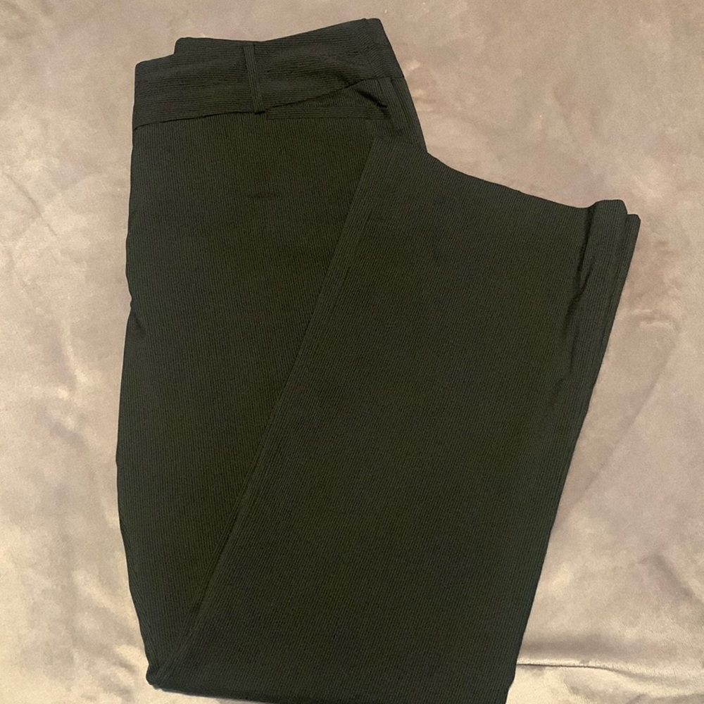 Women’s black and white pinstriped pants - Size 14